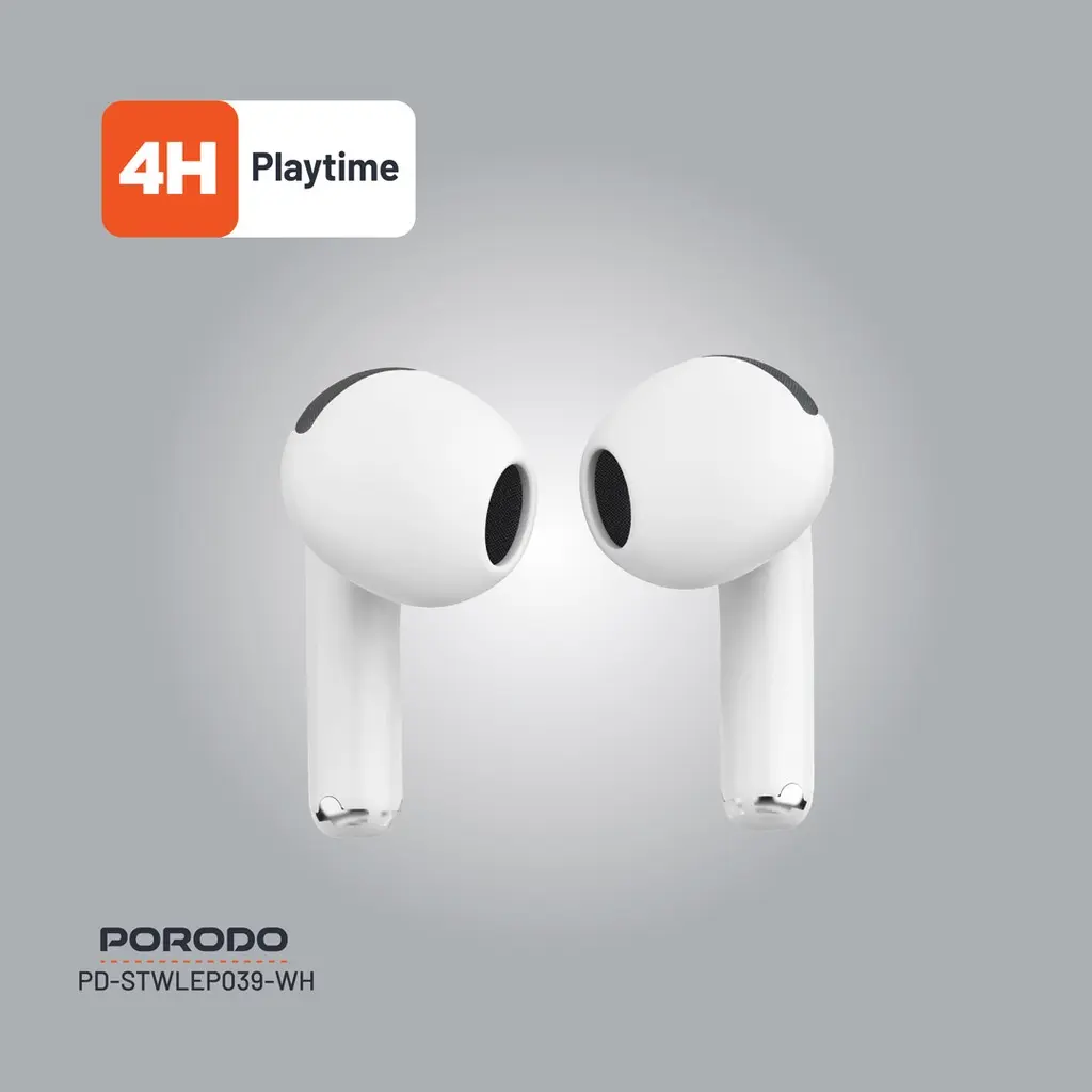 Porodo Soundtec Glimpse Touch Display TWS - White (3).webp