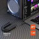 Porodo AUX 3.5 to 3.5 Coil Cable 1.2M - Black (2).webp