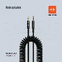 Porodo AUX 3.5 to 3.5 Coil Cable 1.2M - Black (1).webp