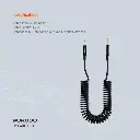 Porodo AUX 3.5 to 3.5 Coil Cable 1.2M - Black.webp