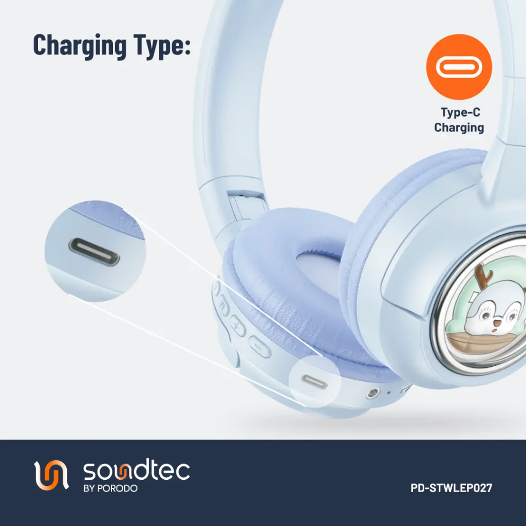 Porodo Soundtec Moose Wireless Kids Headphone (6).webp