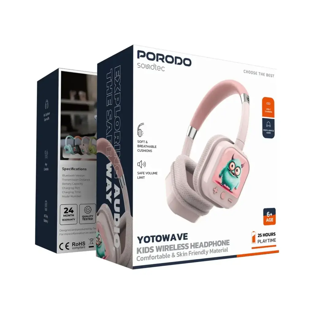 Porodo Soundtec Yotowave Kids Wireless Headphone 2.webp
