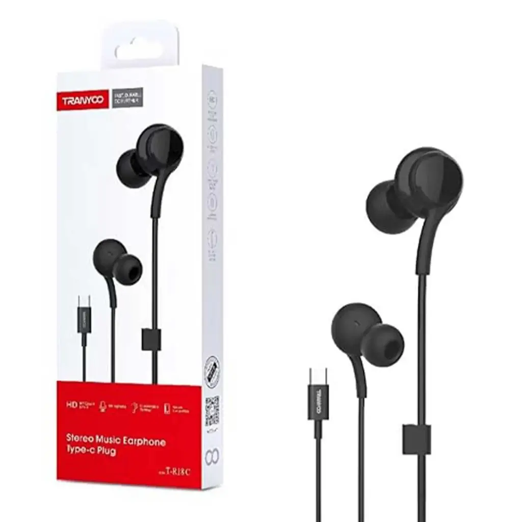 Type C Wired Earphone Stereo- Tranyoo