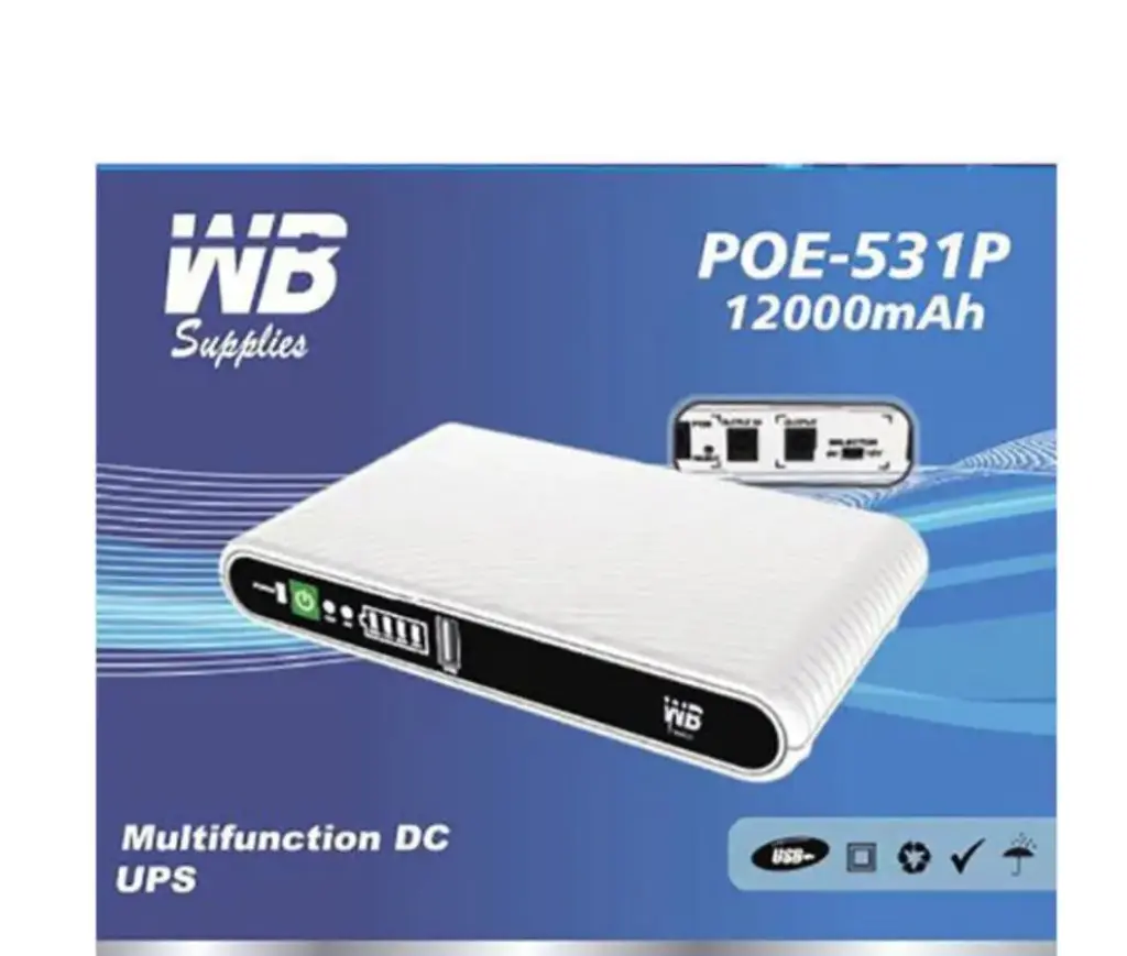 WAB Multifunction DC UPS 12000mah POE-531P