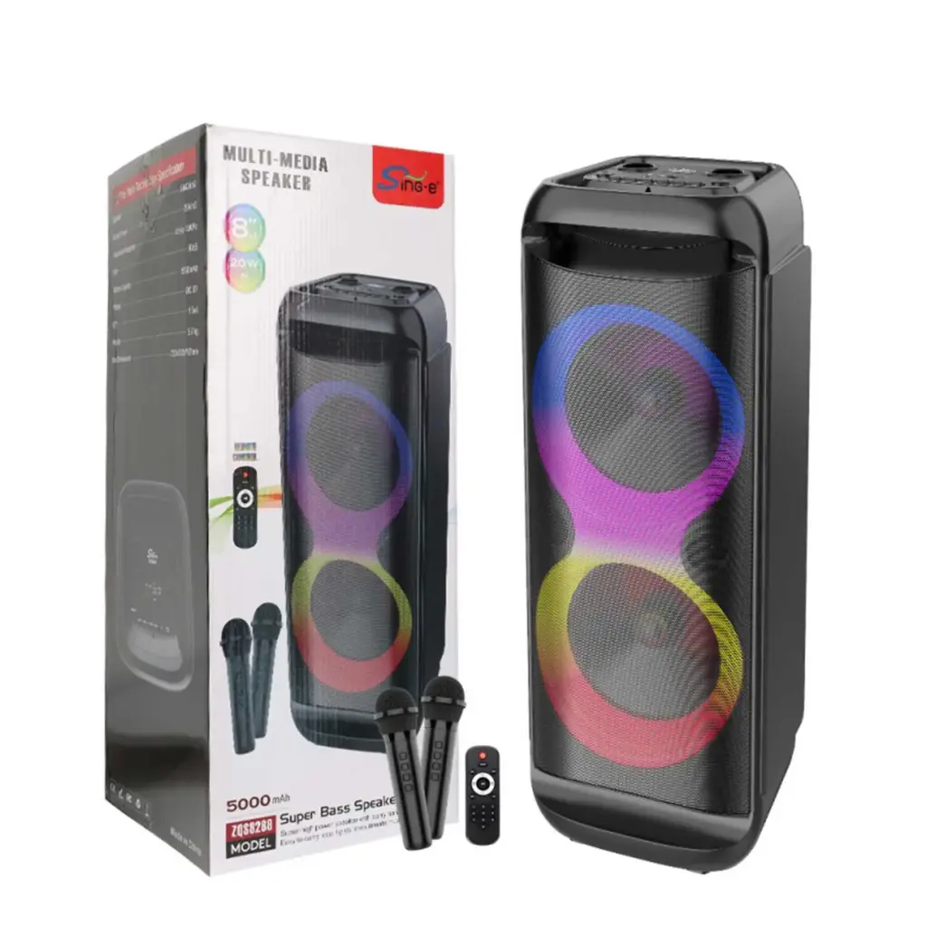 Sing-e ZQS-8288 Multimedia Portable Double 8-Inch Speaker