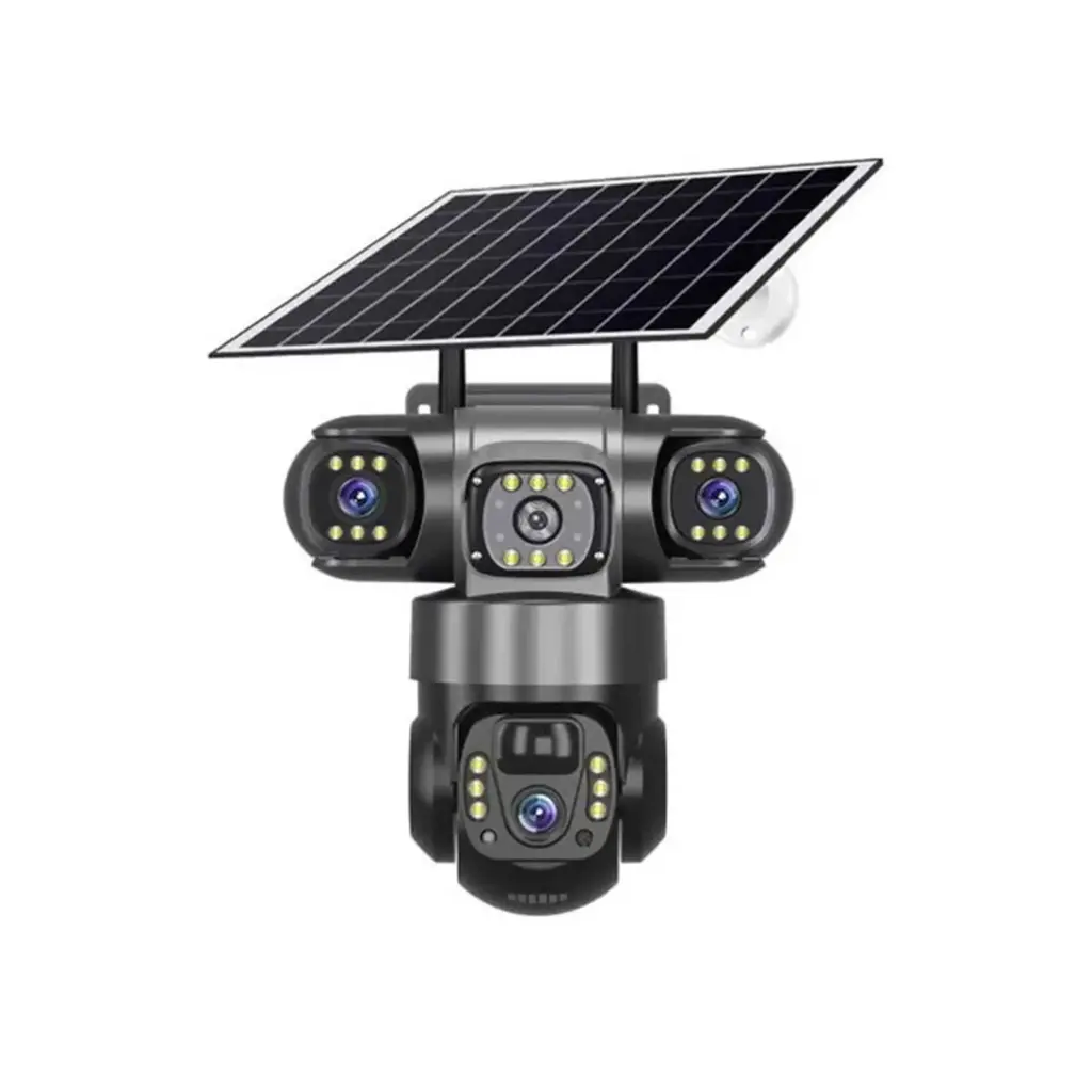 4-Lens Solar PTZ Outdoor Camera S083