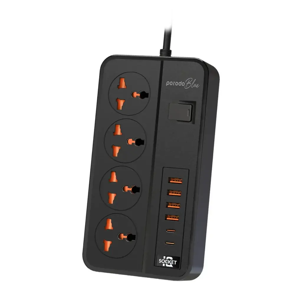 Porodo Blue 4AC Power Strip 