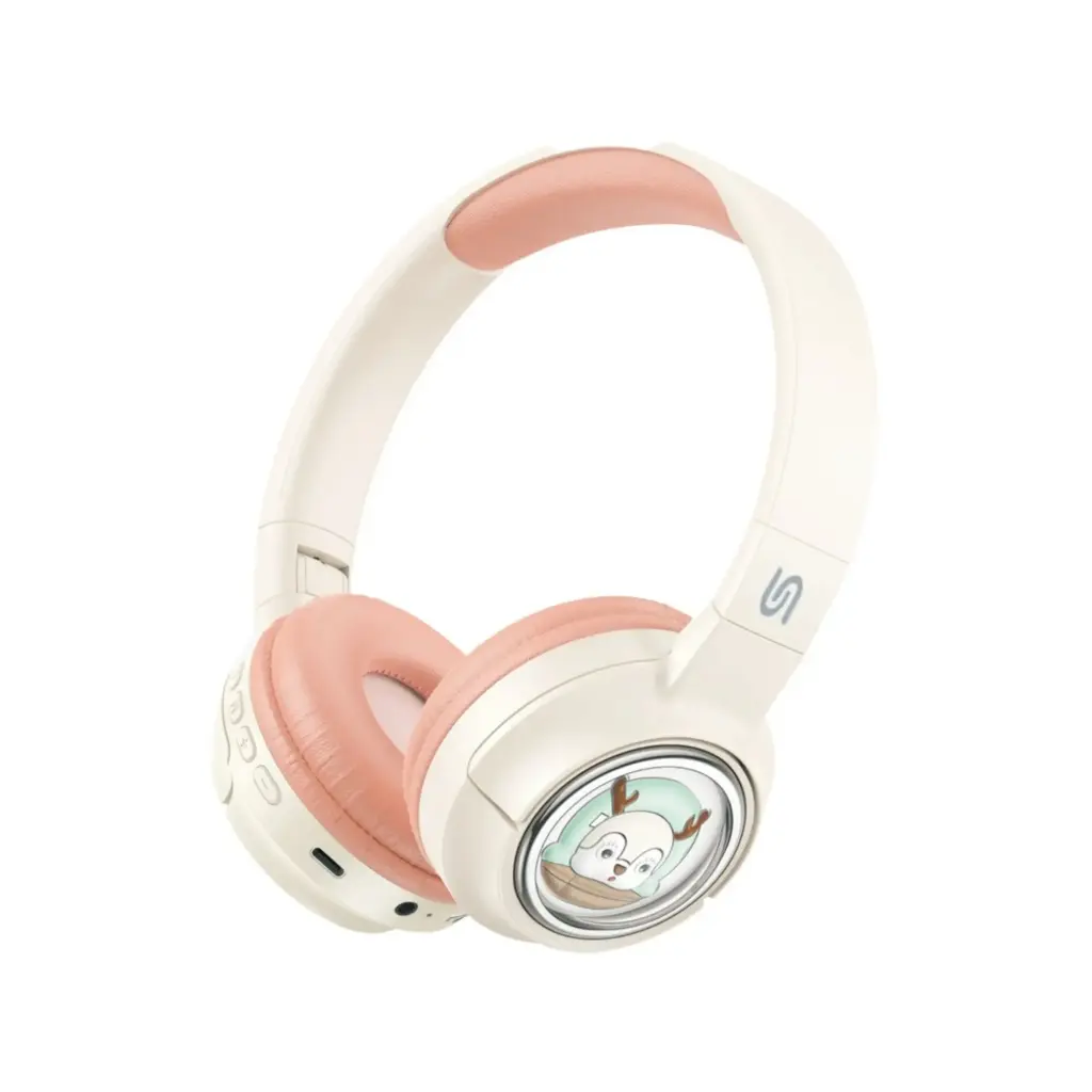 Porodo Soundtec Moose Kids Wireless Headphone (Pink)