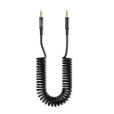 PORODO 3.5MM AUX Coiled Audio Cable 1.2M