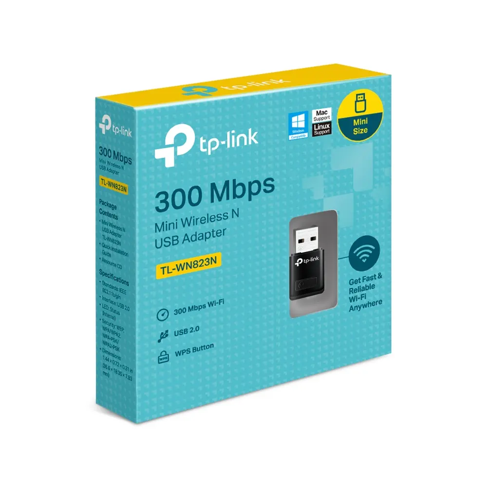 TP-Link TL-WN823N 300Mbps Mini Wireless N USB Adapter