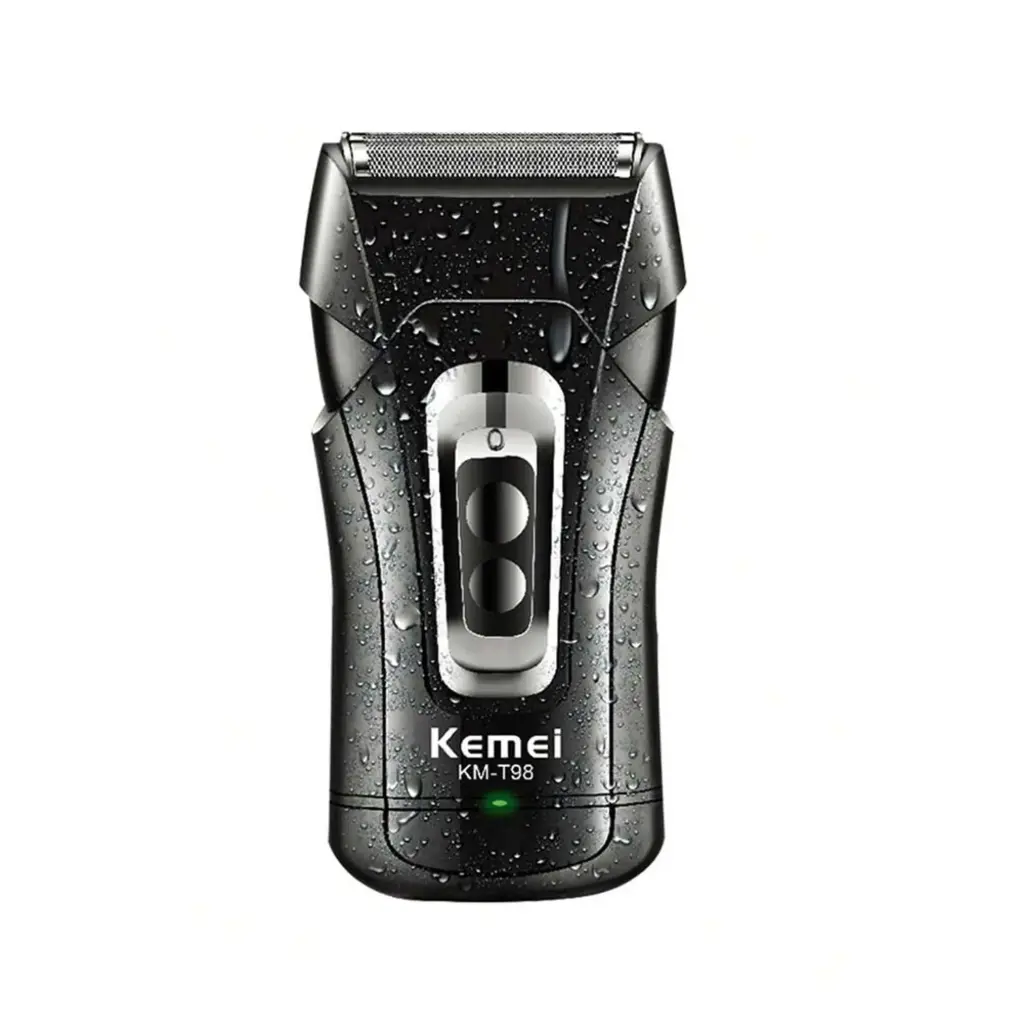 Kemei KM-T98 Waterproof Electric Shaver for Men – Rechargeable Cordless Foil Razor & Beard Grooming Shaver