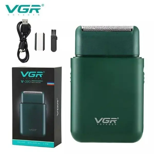 VGR V-390 Professional Men's Electric Shaver Rechargeable USB Foil Shaver &Beard Trimmer
