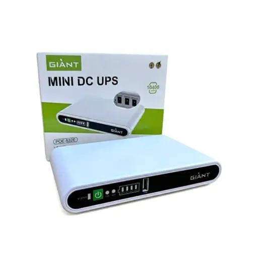 [DA..] Giant Mini DC UPS POE-532E 10400mAh – Router, Modem, ONU & PoE Backup Power Supply