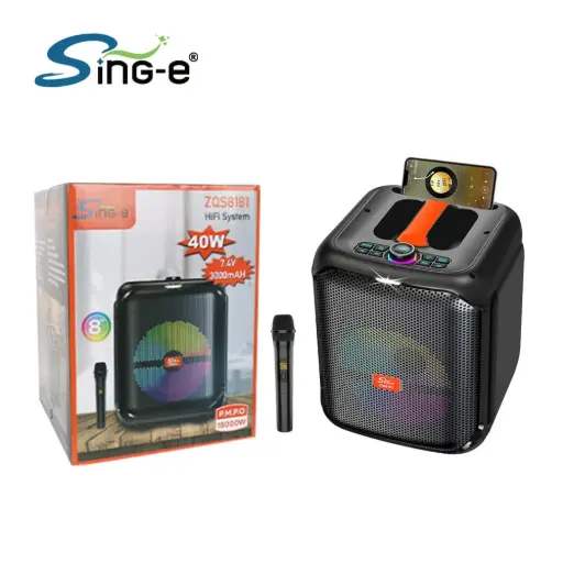 [YP\] Portable 8-inch Sing-e Bluetooth Smart Speaker ZQS 8180
