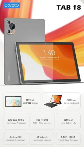 [OE] Oteeto 10'' Tab18 RAM+ROM 8gb+512gb