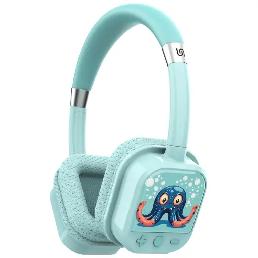 [PDSTC303BG] Porodo Soundtec Yotowave Kids Wireless Headphone (Bright Blue/Green)