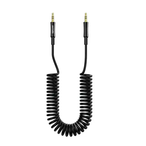 [YPA.] PORODO 3.5MM AUX Coiled Audio Cable 1.2M